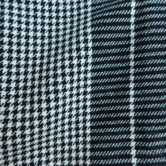 LizSport Liz Claiborne Wool Blend Black Houndstooth Wrap Skirt Sz 10 Vintage EUC - Picture 9 of 11